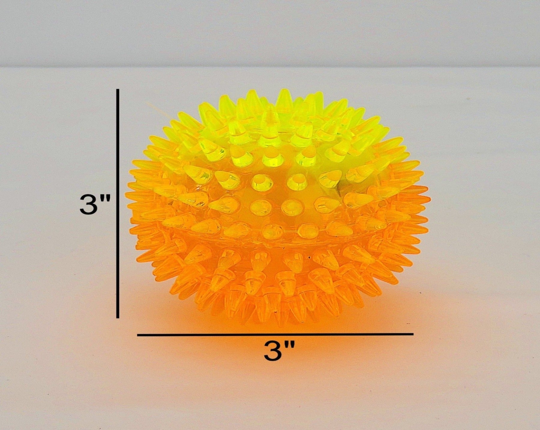 Flashing Spiky Double Color Ball