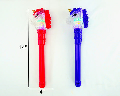 Flashing Musical Spinning Unicorn Wand