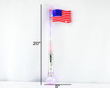 Light Up USA Flag Wand